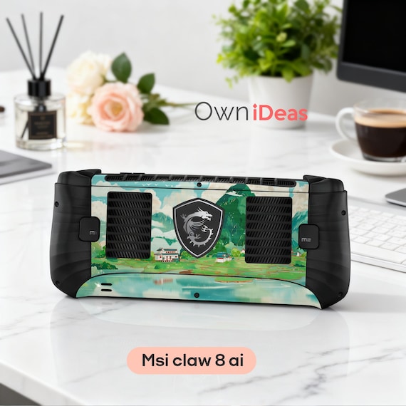 Msi Claw A1M Custom Skin Clear Protective Case, Dreamy Oriental