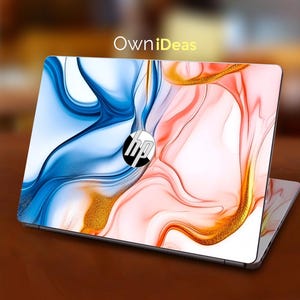 HP Laptop 15-FC Laptop Sticker Marble Design Custom Gift Vinyl Sticker for Spectre Probook Envy Pavilion Victus Omen Zbook Elite Series