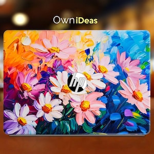 HP15.6 laptopsticker kleurrijk bloemenpatroon Gepersonaliseerd cadeau voor Specre Envy Pavilion Victus Omen Zbook Elite Probook-serie