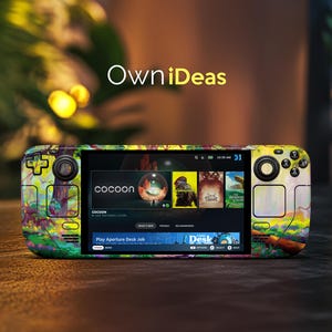 Steam Deck Clear Cover Forest Scene Design for Best Friends Vinyl Sticker for Steam Deck and Steam Deck Oled