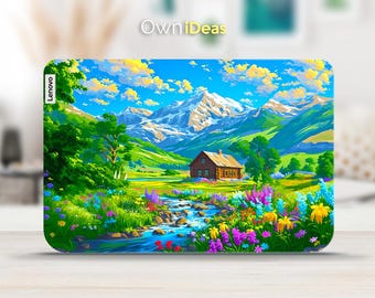 Lenovo Thinkbook Laptop Decal Spring Breeze Forest Cabin Design Gift Suitable for Yoga Thinkpad Thinkbook Ideapad Legion Slim Series