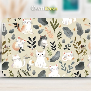 Lenovo Laptop Decal Laptop Accessory Cute Cat Design Customizable Unique Gift For Lenovo Yoga Thinkpad Thinkbook Ideapad Legion Slim Series