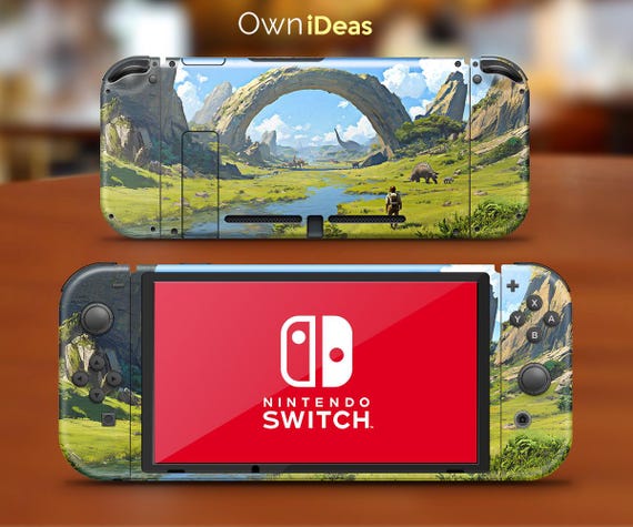 Nintendo switch オリジナルデザイン Green Jurassic World Switch Lite Skin Unique Customizable Birthday