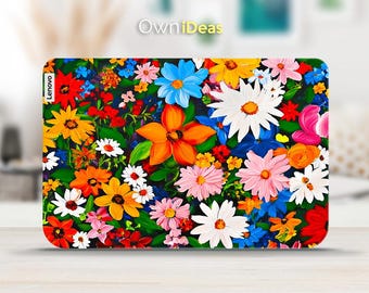 Lenovo T16 GEN 3 Laptop Decal Colorful Flower Design Personalized Gift Vinyl Sticker for Yoga Thinkpad Thinkbook Ideapad Legion Slim Series