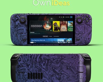 Steam Deck  Sticker With Clear Case Purple Gradient Design. Graduation Gift For Steam Deck  Steam Deck Oled