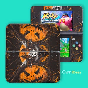 Custom New Nintendo 3Ds Xl Game Skin with Clear Case Dark Smile Design Birthday Gift for New 3Ds Xl 2Ds Xl Dsi 2Ds Xl 3Ds Xl