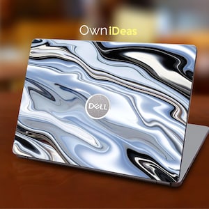 Protective Skin, Unique Marble Design,Personalized Vinyl Decal,Customizable Gift,  Fits Xps,Latitude,Inspiron,Vostro,Alienware,Precision