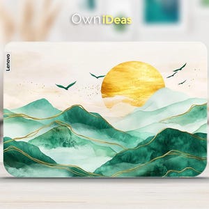 Calcomanía para computadora portátil Lenovo Yoga Slim 7, calcomanía de vinilo personalizada con patrón Qingshan para regalo, para Yoga, Thinkpad, Thinkbook, Ideapad, Legion Slim Series