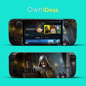 Steamdeck 3M Vinyl Sticker Victor Design Customizable Design Personalize Your Game Console