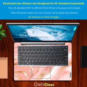 Lenovo Thinkpad Skin, Pink Marble Design Personalized Customizable Gift ...