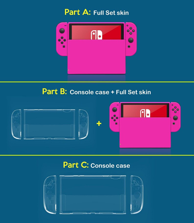 Nintendo Switch Game 3M Skin Cat Language Design Customizable Photo Gift for Teenager for Nintendo Dock Console Nintendo Joy-Con image 7