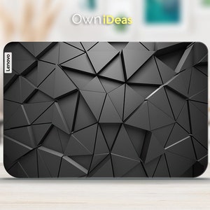 Lenovo Yoga Laptop Thinkpad Sticker Black Geometry Design Personalized Customizable Gift Fits Yoga Thinkpad Thinkbook Ideapad Legion Slim