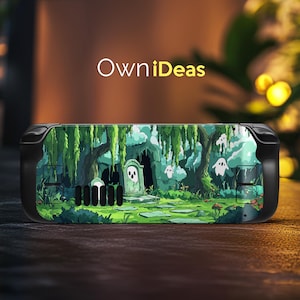 Steam Deck Oled Vinyl Sticker Forest Design Premium Skin Game Console Style Gift for Favorite Family
