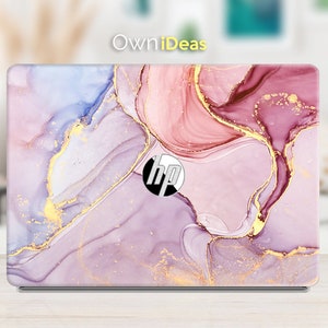 Hp Notebook Laptop Skin Electronics Accessories Pink Marble Personalized Gift Fits Spectre Envy Pavilion Victus Omen Zbook Elite Probook