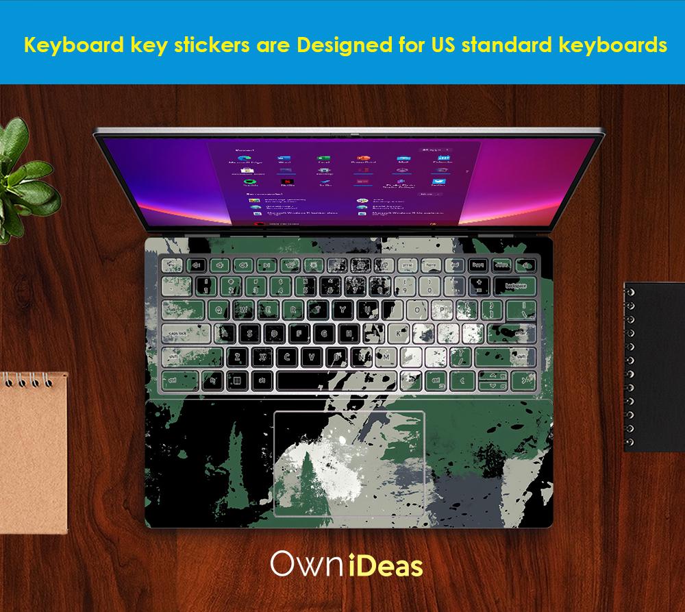 Dell Alienware Laptop Decal Colorful Splash Ink Design Personalized ...