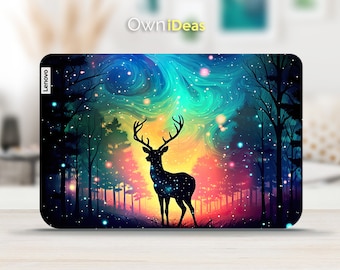 Thinkbook Laptop, Protectant Laptop Unique Deer Design Vinyl Decal Personalization Gift Fits Yoga Thinkpad Thinkbook Ideapad Legion Slim