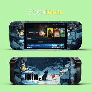 Steam Deck OLED 3M Vinyl Skins Frozen Adventure Design Children's Day Gift Customize Your Steam Deck Skin