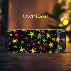 Steam Deck Oled Protective Film Color Star Design Custom Steam Suitable for Steam Deck and Steam Deck Oled Transparent Shell