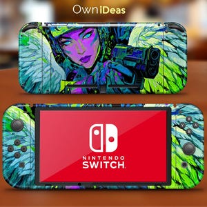 Switch Oled Sticker Wrap Skin Fantasy Feather Design Customized Anime Gift for Nintendo Dock and Console OLED Dock and Console Switch Lite