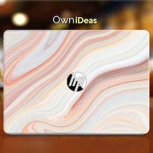 Hp Electronics Accessories Skins Pink Lines Marble Design Personalized Best Gift Fits Spectre Envy Pavilion Victus Omen Zbook Elite Probook