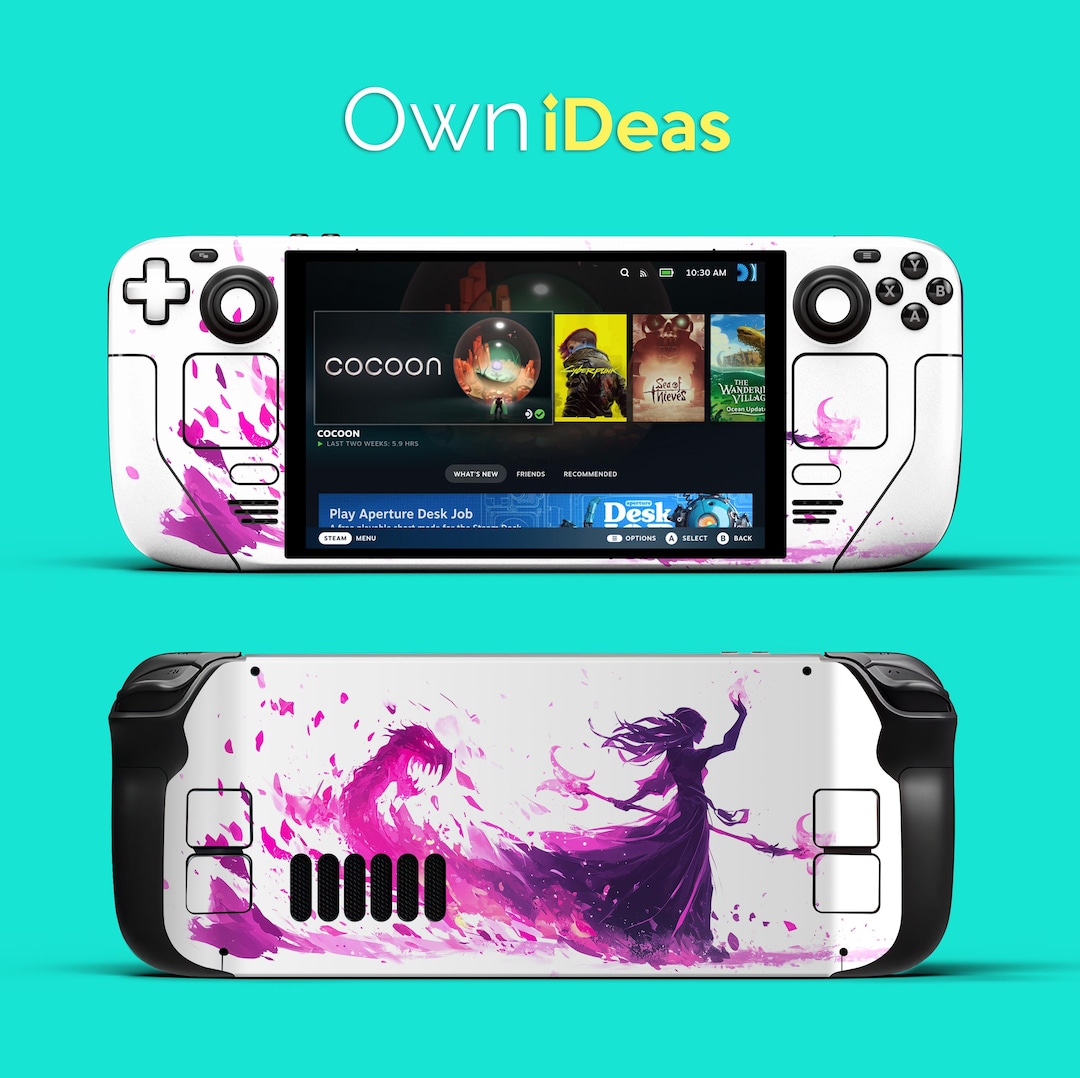 Steam Deck OLED Accessories Skin With Clear Protective Case 3M