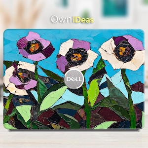 Dell Latitude 7450 Laptop Decal Oil Painting Flower Design Personalized Gift for Xps Latitude Inspiron Vostro Alienware Precision G Series