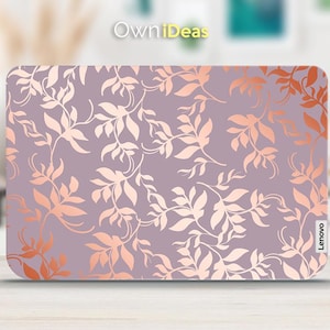 Lenovo-laptopskin Roségoud Botanische laptopskin Gepersonaliseerd aanpasbaar cadeau Geschikt voor yoga Thinkpad Thinkbook Ideapad Legion Slim afbeelding 1