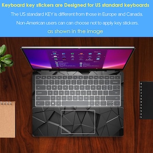 Hp Envy Skin, schwarz, coole Geometrie Textur, personalisiertes Geschenk für ihn, passend für Hp Spectre Envy Pavilion Victus Omen Hp Laptop Zbook Elite Probook Bild 4