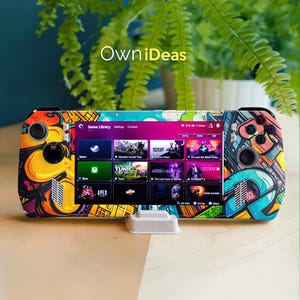 Asus Rog Ally Clear Cover with 3M Protective Film Urban Graffiti Pattern Customizable Unique Design Children&#39;s Day Gift for Younger Brother