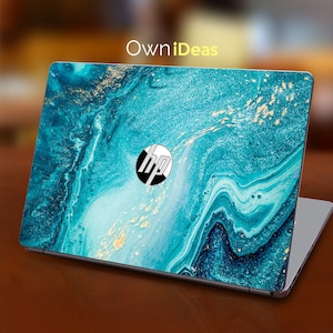 hp spectre laptop skin, marble texture personalized gift, Fits HP Spectre, Envy, Pavilion, Victus, Omen, Hp laptop, Zbook, Elite, Probook