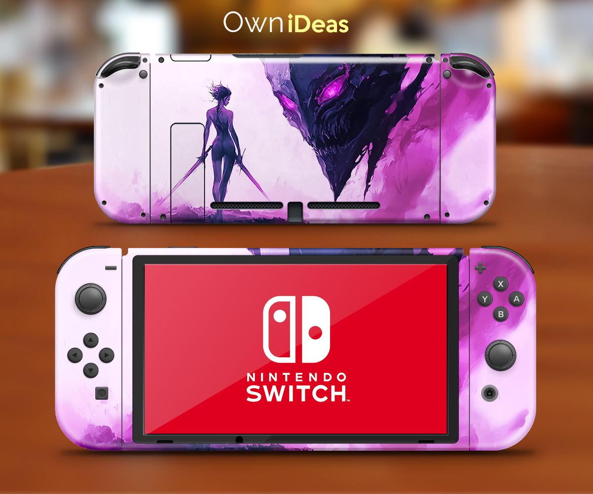 Vinilo para consola Nintendo Switch, diseño de Magic Blade, personalizable, foto de jugador, regalo para consola Nintendo, Nintendo Dock, Nintendo Swi