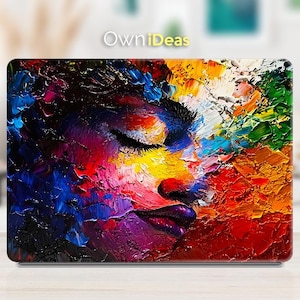 Dell G15 Laptop Sticker Oil Painting Face Pattern Custom Decal Personalized Gift for Xps Latitude Vostro Inspiron Precision Series