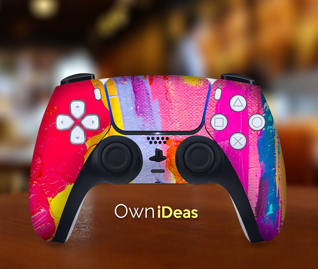 Playstation 5 Skin PS5, Abstract Oil Painting Design, Customizable