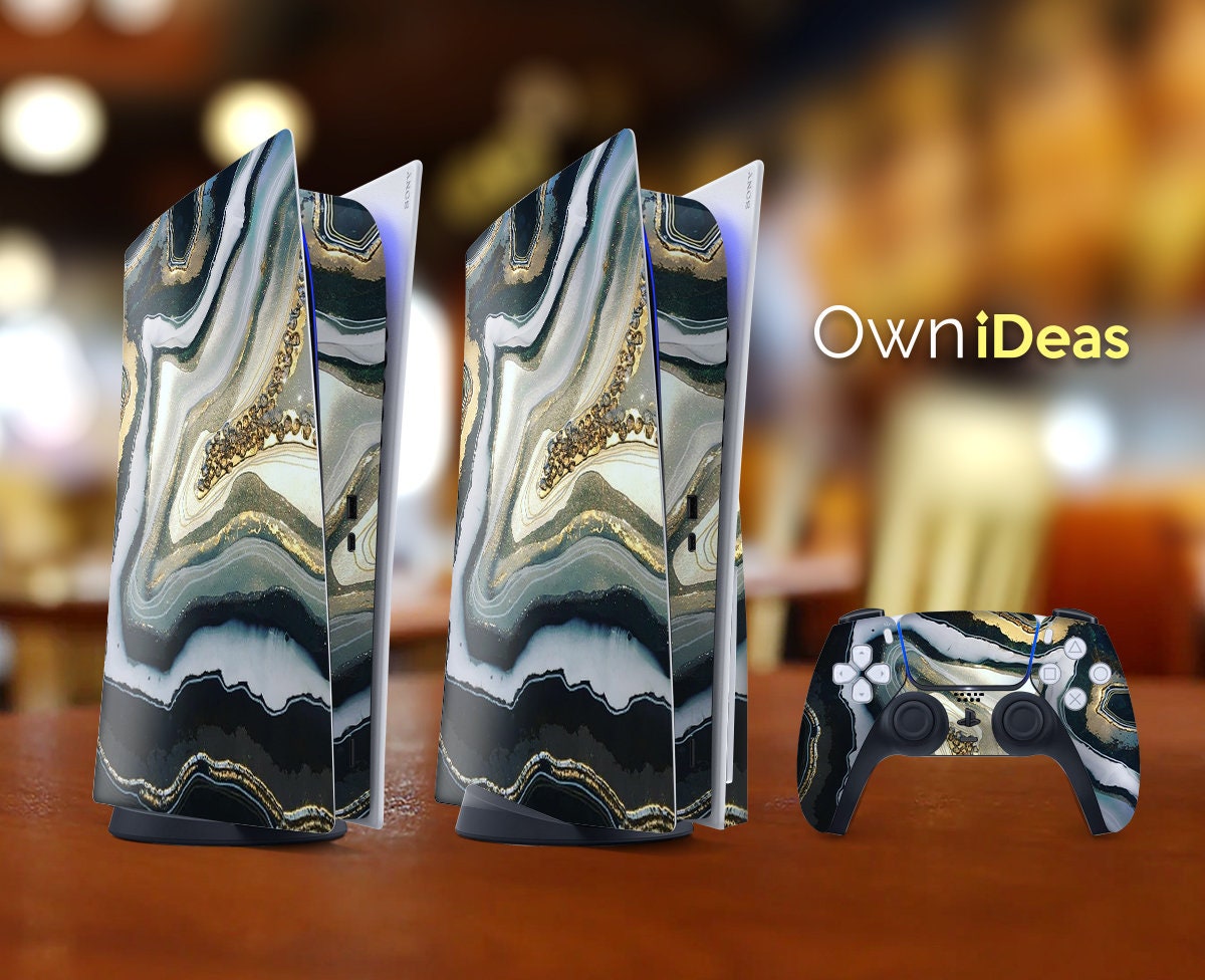 Ps5 Controller Skin, Marble Texture Style Customizable Personalized ...