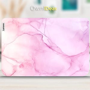 Lenovo Yoga 7 2-in-1 Laptop Decal Pink Marble Design Customizable Unique Gift for Lenovo Yoga Thinkpad Thinkbook Ideapad Legion Slim Series