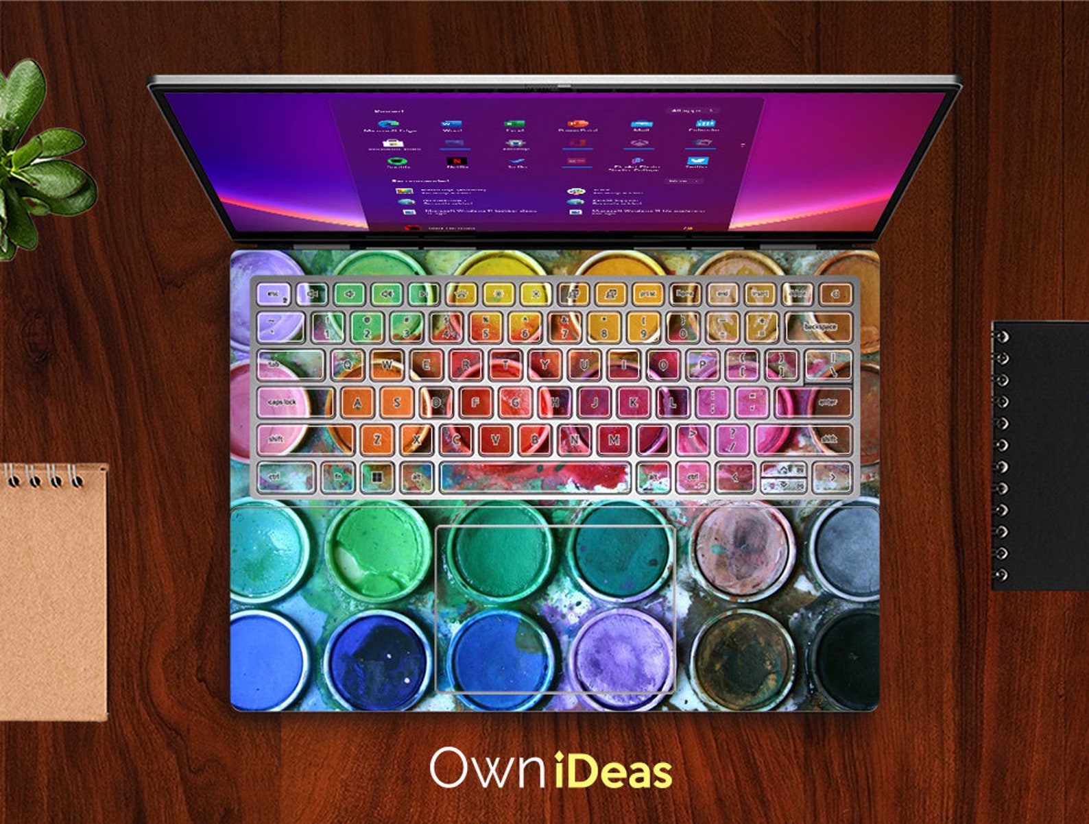 Dell Precision Skins, Watercolor Box Design Personalized Customizable ...