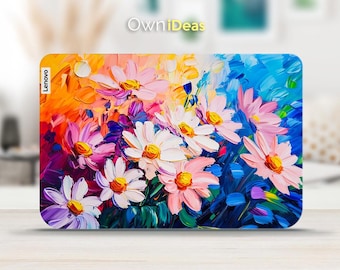 Lenovo E16 Gen1 Laptop Colorful Oil Painting Flowers Vinyl Sticker Personalized  Gift for Yoga ThinkPad ThinkBook IdeaPad Legion Slim Series