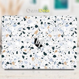 Hp Pavilion Skin, Terrazzo Grain Design, personalized gift, Fits HP Spectre, Envy, Pavilion, Victus, Omen, Hp laptop, Zbook, Elite, Probook