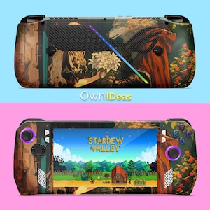 Best Rog Ally X Skins with Clear Soft Case Werewolf and Maiden Design Custom Image Cute Birthday Gift for Sister