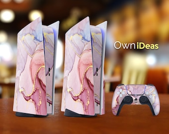 Customize Playstation 5 Skin Watercolor Painting Customizable Personalized Gift for Sony Ps5 Playstation 5 Console Controller