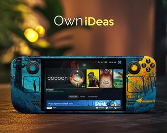 Steam Deck Grip Skin Steam Deck personnalisé Skin Fantasy Night Forest Design pour Steam Deck et Steam Deck OLED, parfait pour les cadeaux d'Halloween