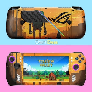 Rog Ally X Case with 3M Vinyl Skins Robot Guardian Design Custom Unique Birthday Gift for Girlfriend