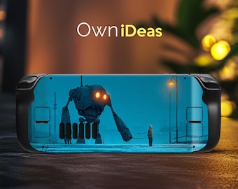 Snow Giant Steam Deck Skins Stickers with Clear Soft Case Custom Photos Unique Christmas Gift for Brother