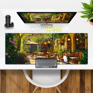 Computer Schreibtischmatte Bürozubehör Restaurant Schreibtischmatte Ästhetische Benutzerdefinierte Mauspad Große Größe RGB Licht Personalisierte Maus Gaming Mauspad