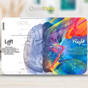 Lenovo Legion 5 Laptop Thinkpad Skin Left Right Brain Design Personalized Customizable Gift Fits Yoga Thinkpad Thinkbook Ideapad Legion Slim