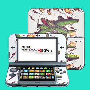 New 2DS Transparent Protective Case with 3M Skin Bombardino Crocodilo Design Brothers Gift 3DS XL 2DS XL 3DS New 3DS DSI xL Series