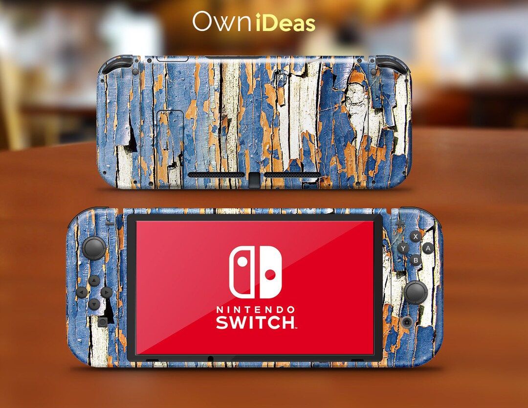 Old Wood Grain Style, Personalized Nintendo Switch Accessories, Joy ...