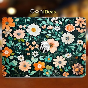 Hp Probook 450 G7 Laptop Decal Flower Pattern Personalized Gift Vinyl Sticker for Spectre Envy Pavilion Victus Omen Zbook Probook Series