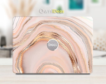 Dell laptop skin, marble texture, personalized Customizable gift,  Fits XPS, Latitude, Inspiron, Vostro, Alienware, Precision, G series