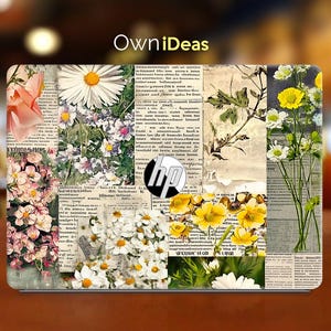 HP Envy x360 Laptop Decal Old Magazine Design Personalized Gift Vinyl Sticker Envy Pavilion Spectre Victus Omen Zbook Elite Probook Series
